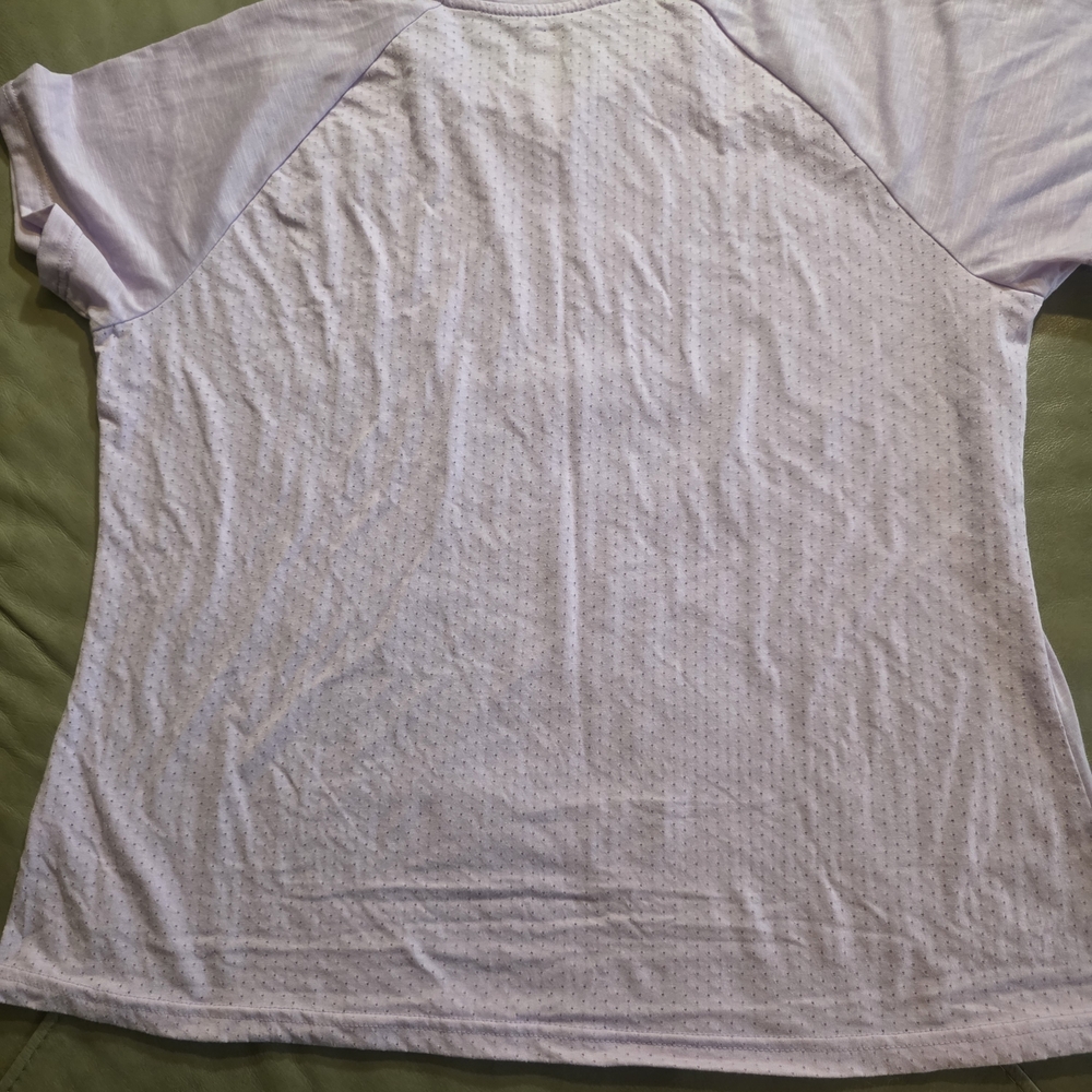 Athletic Works  Lavender Short Sleeve Tee With Mesh Back - Picture 4 of 6
